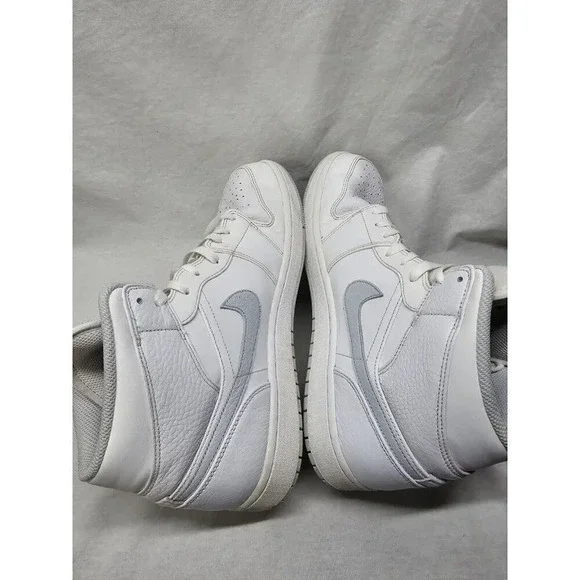NIKE Jordan 1 high White Pure Platinum High Tops Mens Size 12 554724-108 - Picture 11 of 16